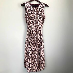 BR Factory | Maroon Print Midi Dress | sz 4